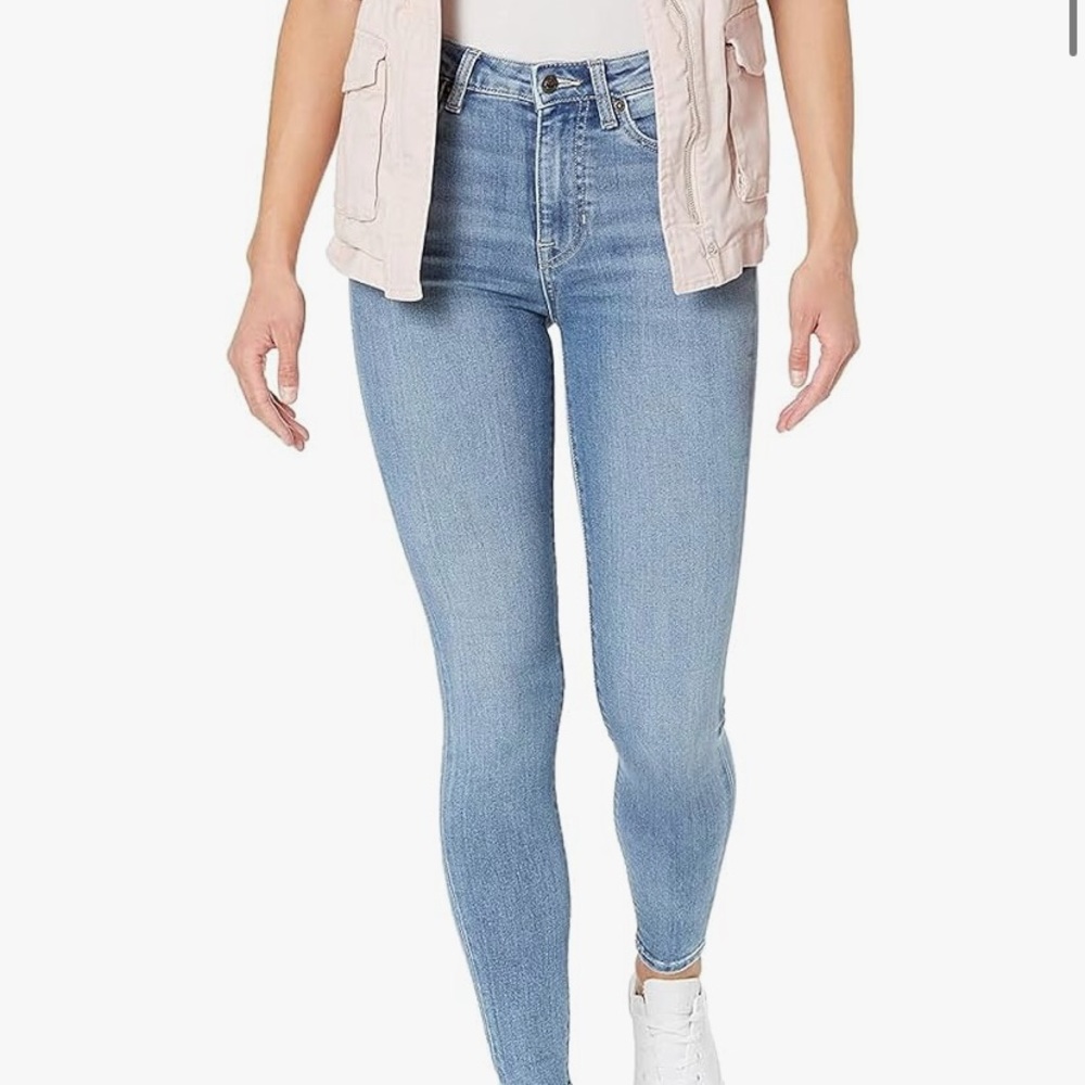 high rise skinny jeans